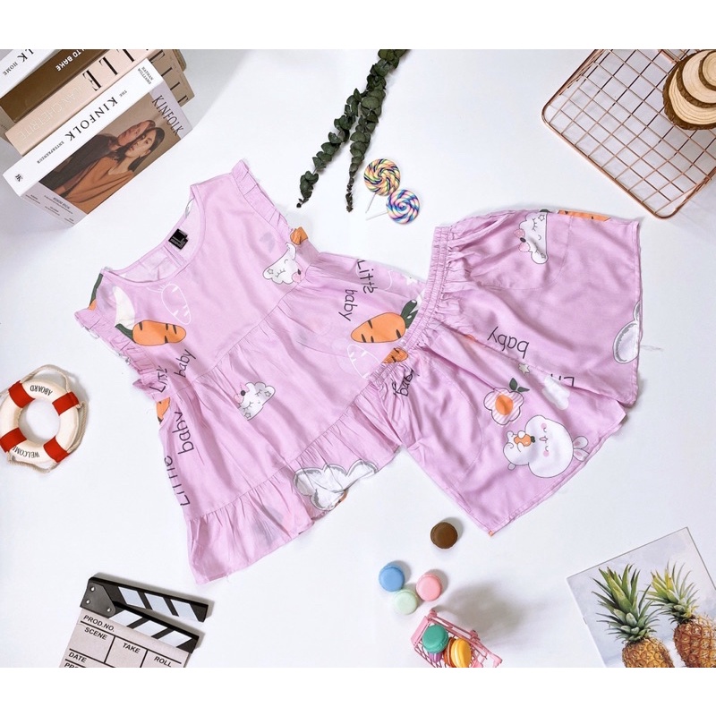 Đồ bộ tole - Đồ bộ lanh đùi, áo cánh tiên xinh xắn