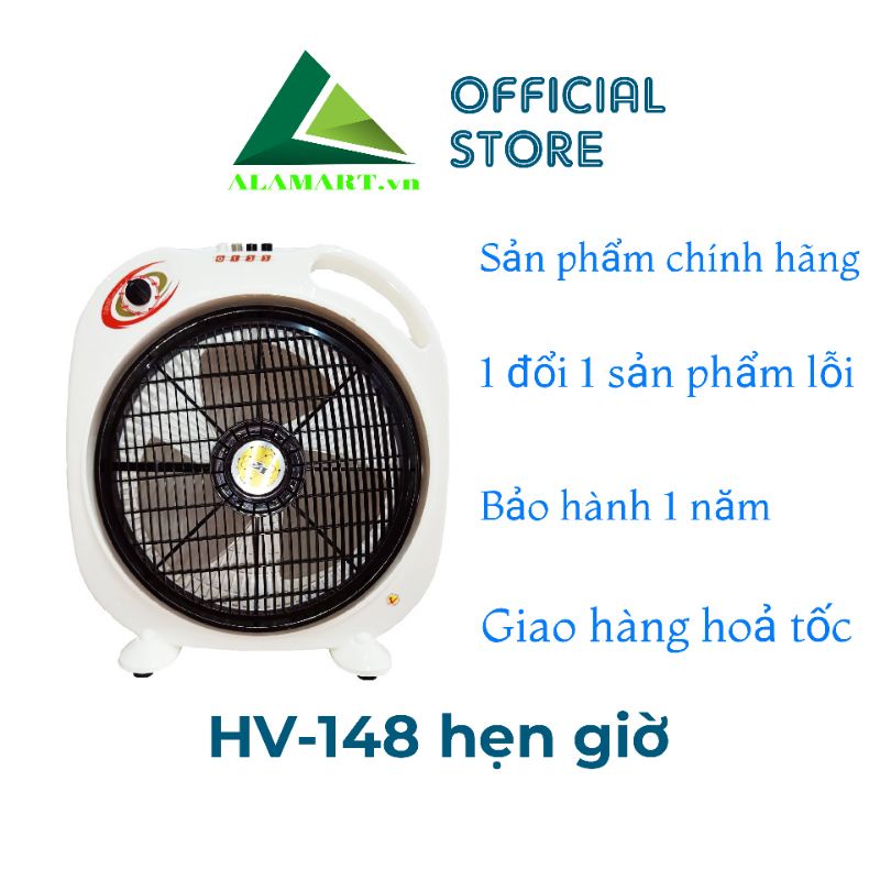 QUẠT HỘP LIFAN HV-148 , công suất 36W, sải cánh 35cm, tự động chuyển hướng, timer 2h.