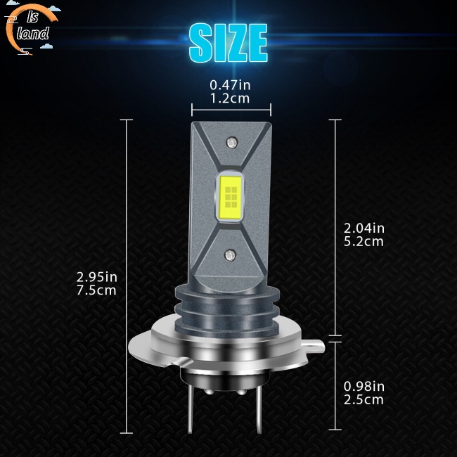Set 2 Bóng Đèn Pha H7 160w 20000lm Siêu Sáng 6000k Ánh Sáng Trắng Dành Cho Ô Tô