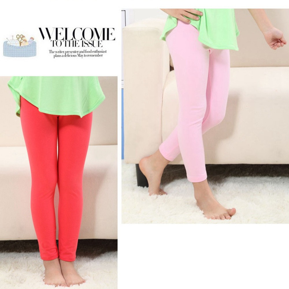 Quần Legging Chất Liệu Cotton 90% Cho Bé Gái Từ 2-8 Tuổi