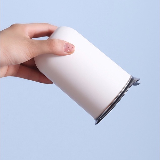 Cốc Uống Nước Giữ Nhiệt 300ml Bằng Thép Không Gỉ Thân Thiện Với Môi Trường Kèm Nắp Đậy Ốp
