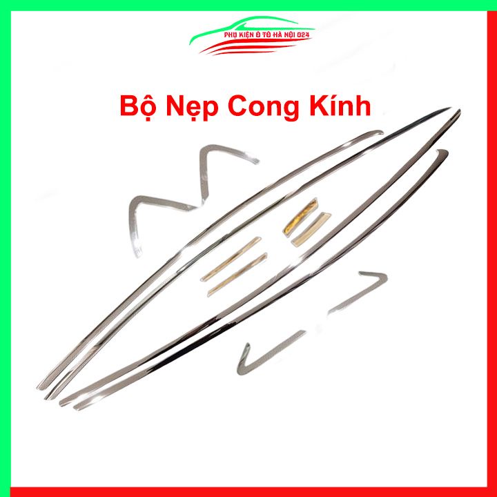 Bộ nẹp viền chân kính cong kính City 2015-2020 Inox sáng bóng chuẩn form xe