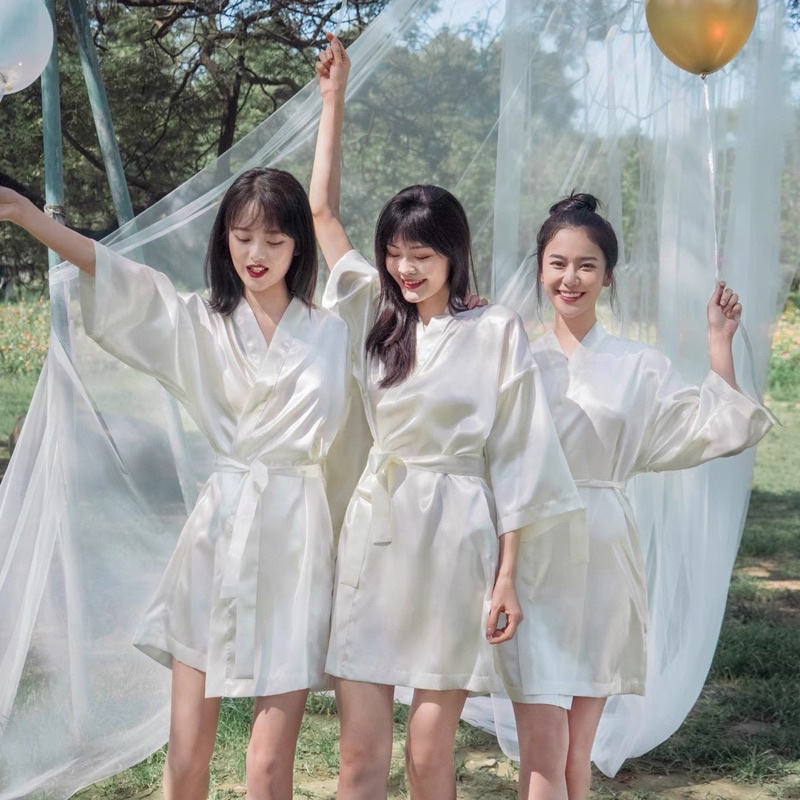 Áo choàng trơn cho cô dâu BRIDE