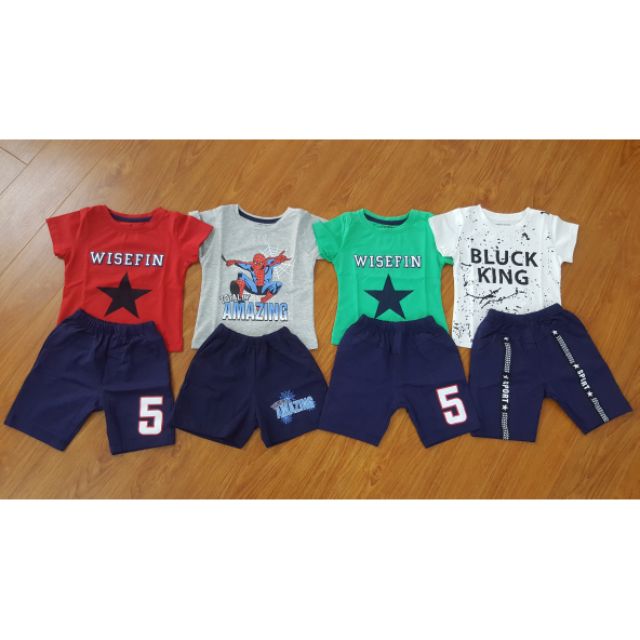 Combo bộ cotton loại đẹp cho bé trai