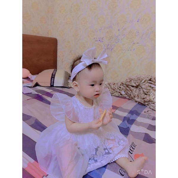 Body Váy Công Chúa Trắng Tinh Khôi Cho Bé, Món Quà Đầy Tháng Thôi Nôi Cho Bé Yêu