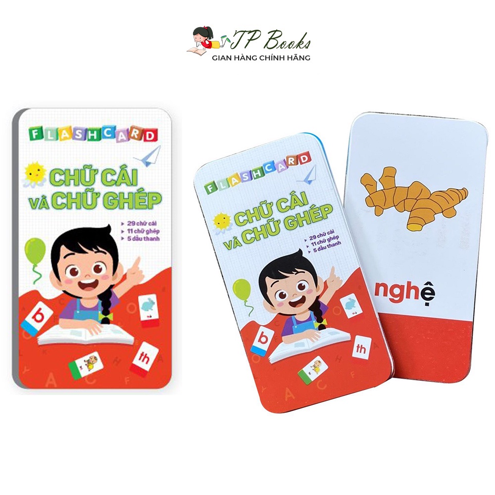 Bộ Thẻ Đánh Vần Flashcard 42 Thẻ Chữ Cái Và Chữ Ghép Đánh Vần Tiếng Việt Cho Bé