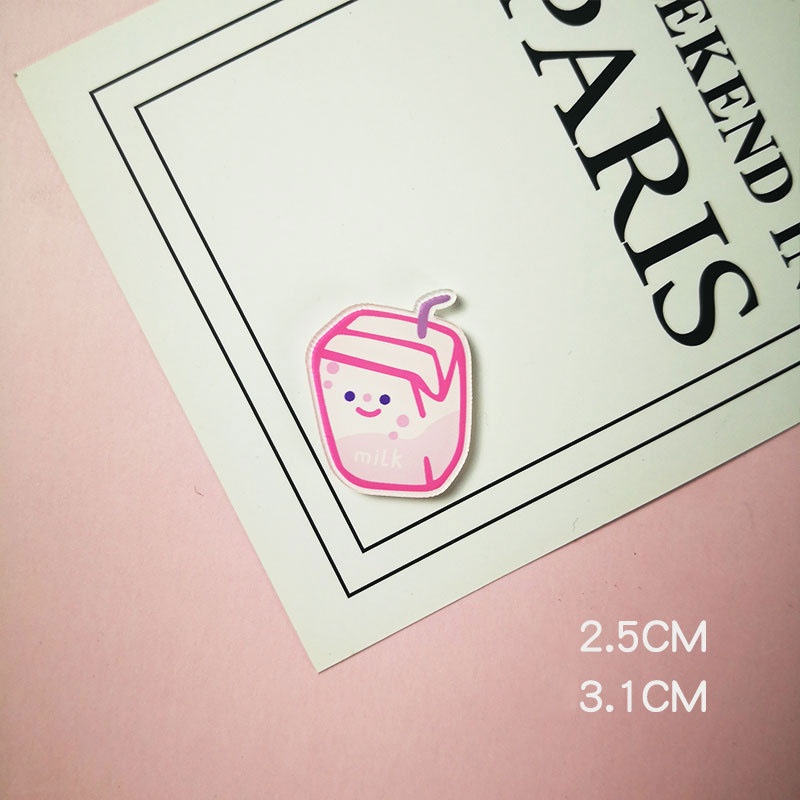 Ghim cài áo bằng acrylic họa tiết hoạt hình đáng yêu sáng tạo cho nữ