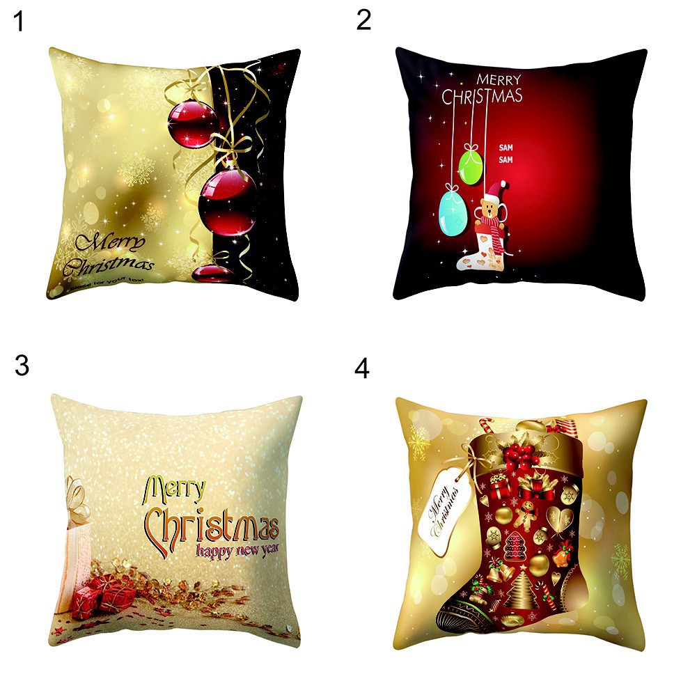 Bao gối vuông 18 Inch trang trí Giáng sinh