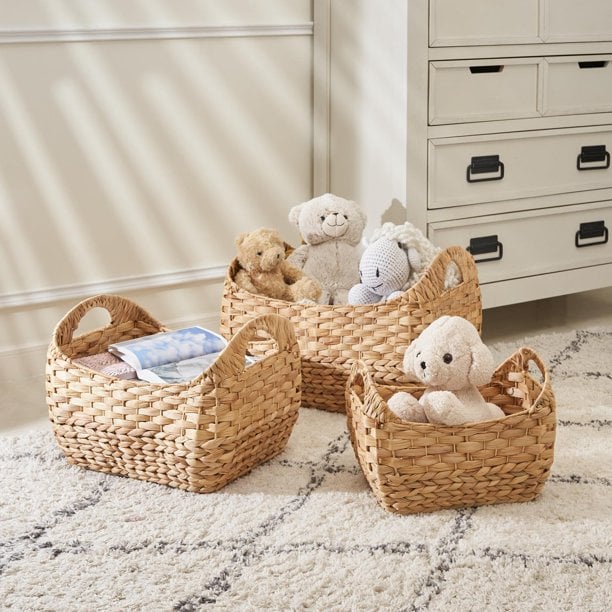 - Sọt đựng đồ lục bình hình oval - xinh xắn, đáng yêu