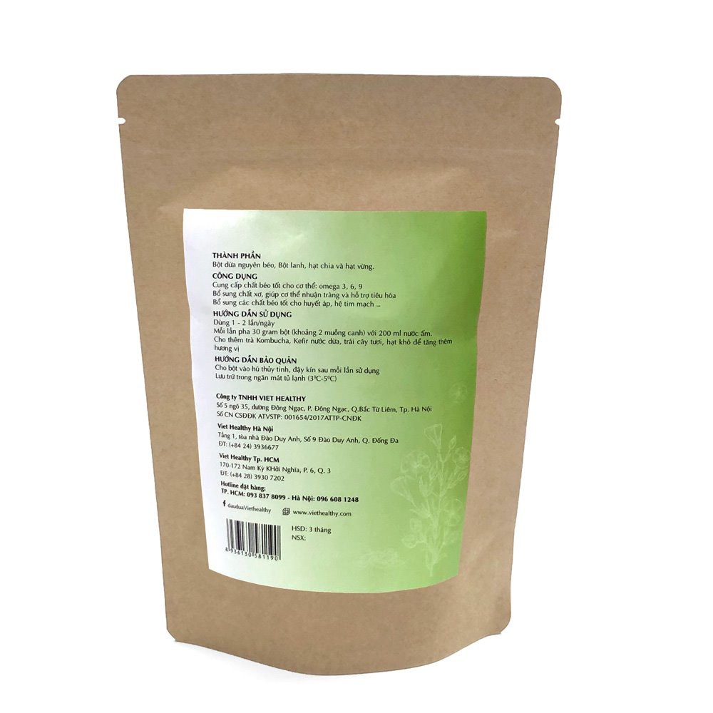 Bột 3 trong 1 Viethealthy