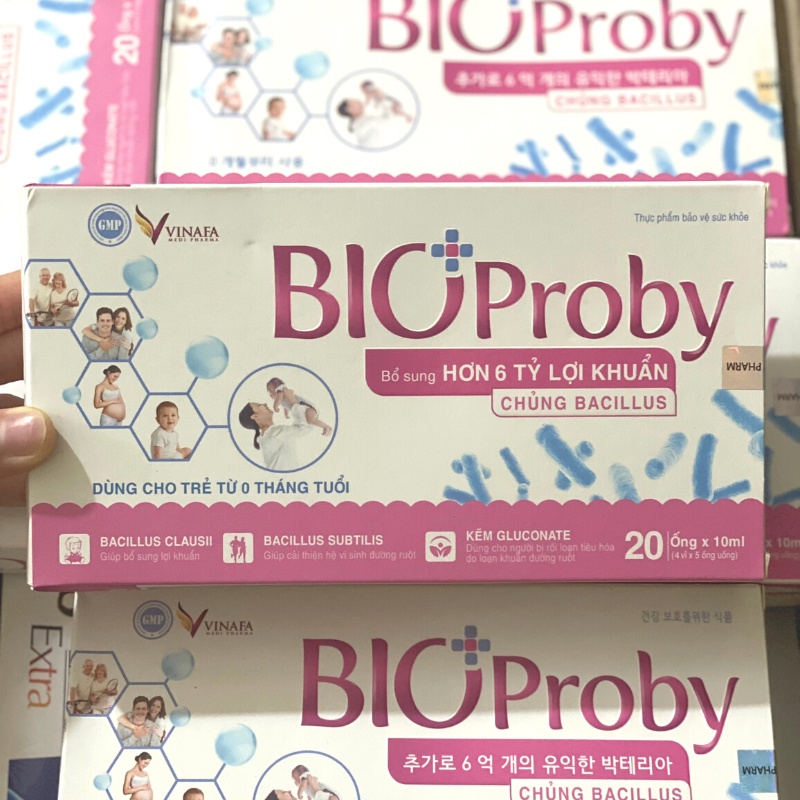 Men vi sinh, men tiêu hóa cho bé, bổ sung kẽm BIOPROBY vinafa 20 lọ*10ml
