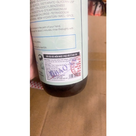 Bộ gội xả V76 COLLAGEN 800ml siêu mềm mượt phục hồi tế bào tóc