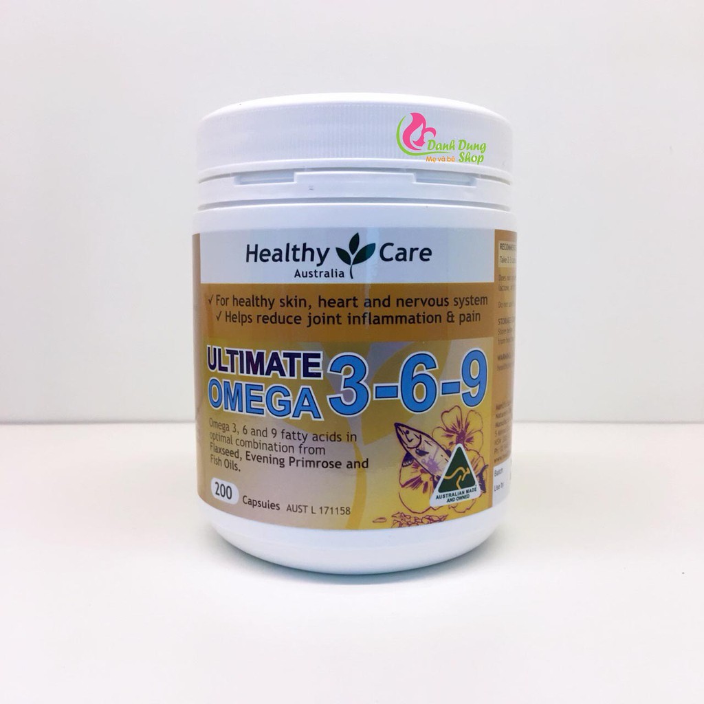 Omega 369 Của Healthy Care Úc 200 Viên (mẫu mới)