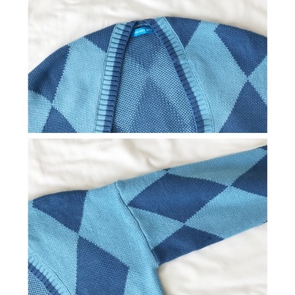 Áo khoác cardigan dài tay họa tiết sọc caro phong cách mới 46140
