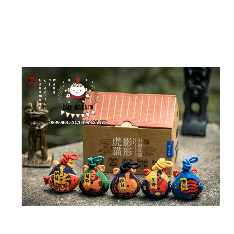 Túi thơm tự thêu họa tiết dễ thương ngộ nghĩnh làm quà tặng/ trang trí ô tô/ DIY TÚI THƠM HỔ NGÁO NGƠ/ BÁCH HÓA NA NA