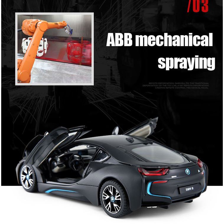 Mô hình kim loại cao cấp BMW i8 tỷ lệ 1:24