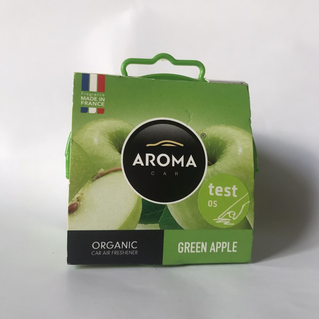 Hương Táo Xanh - Sáp thơm khử mùi nội thất ô tô Aroma Car Organic 40g