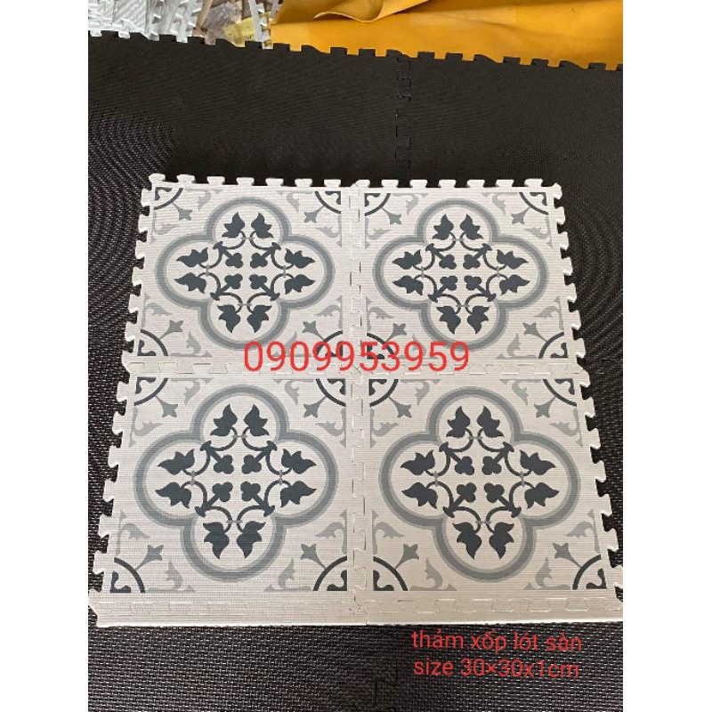 Thảm xốp lót sàn hoa văn 30×30×1cm