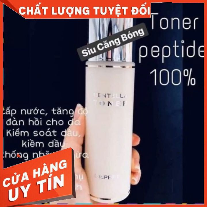 Nước hoa hồng  toner  Dr.Pepti Centella - [COCOLUX] 180ml dạng sữa đục -giúp da xe khít lỗ chân lông   trắng sáng mịn da