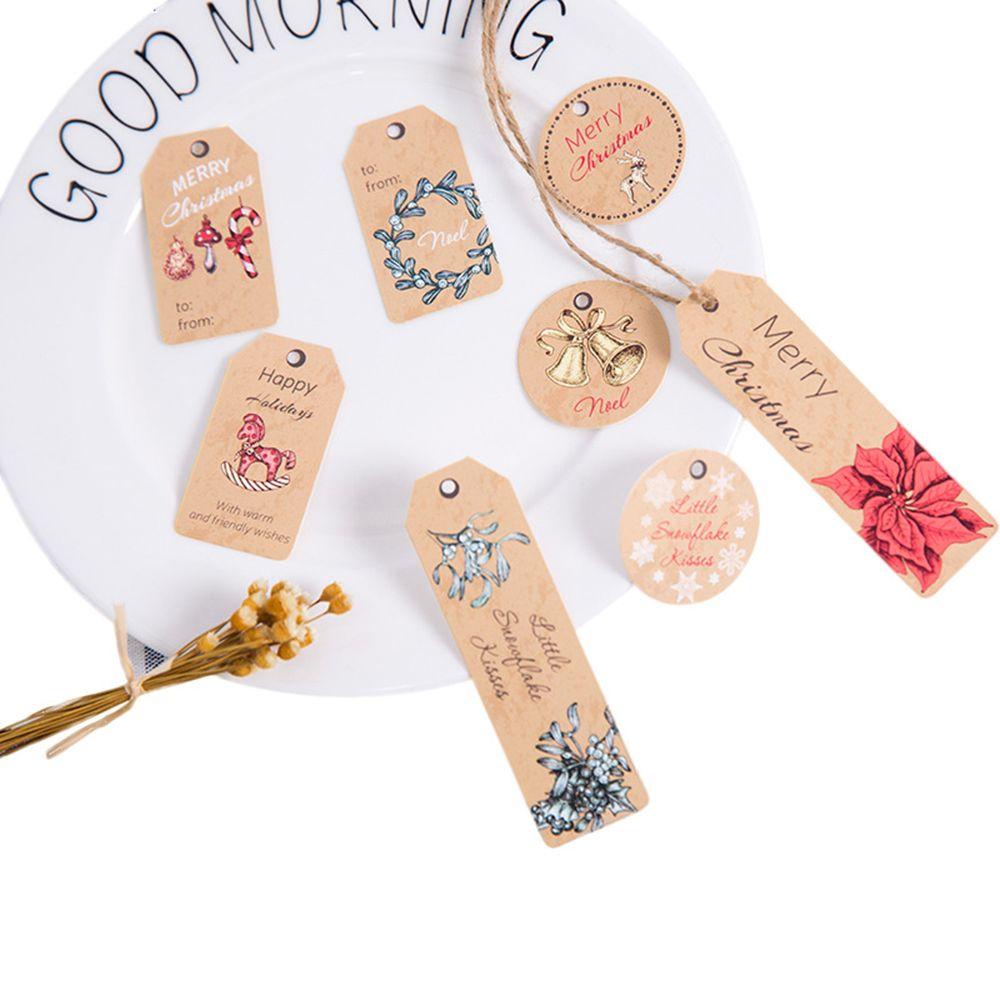 MUVAKO Set 80 / 90 Thẻ Treo Trang Trí Quà Giáng Sinh DIY