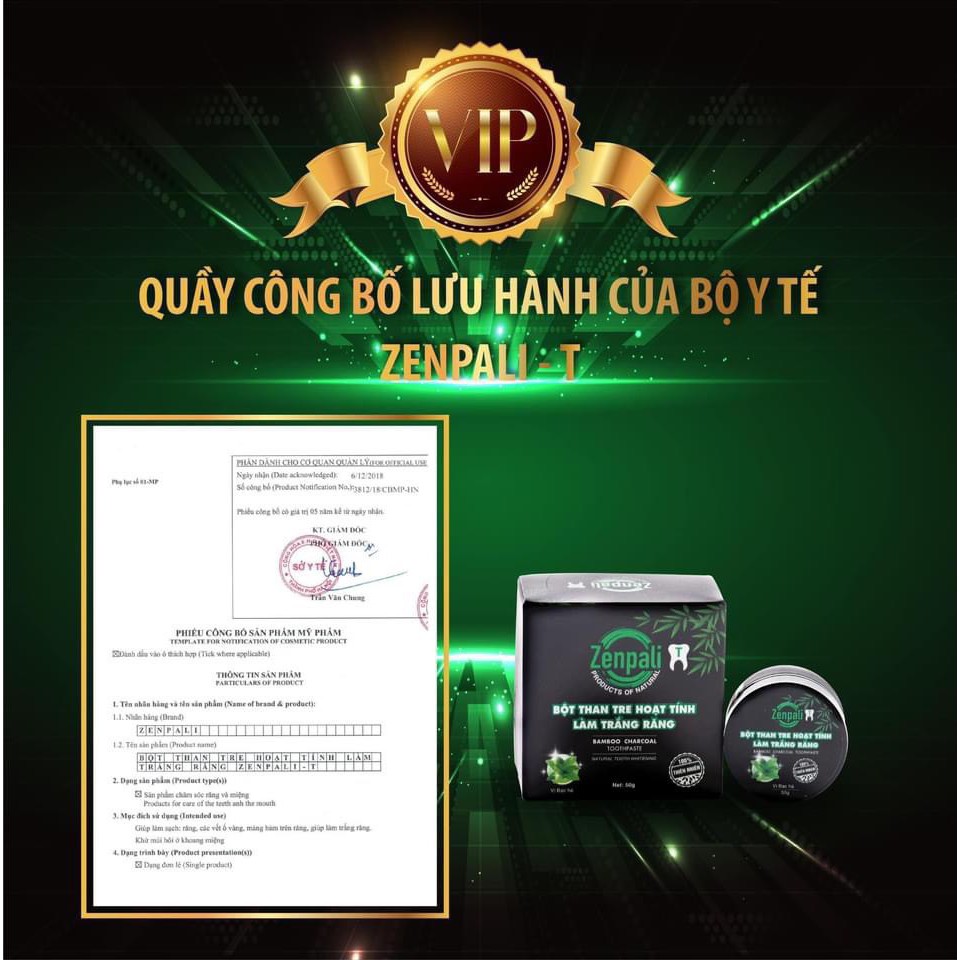 Bột than tre hoạt tính trắng răng Zenpali 20g [𝘽𝙖́𝙣 𝙇𝙤̂̃!𝙓𝙞𝙣 đ𝙖́𝙣𝙝 𝙜𝙞𝙖́ 5⭐] Nứu sạch khỏe, răng trắng miệng thơm