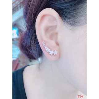Bông tai lá/sao/hoa sao bạc cao cấp