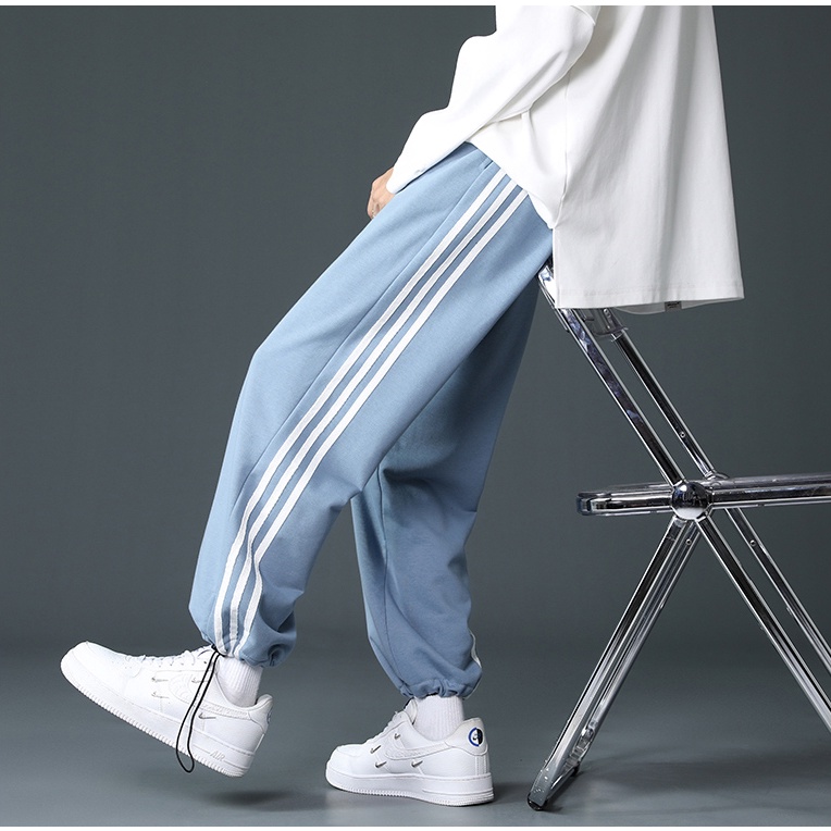 [Mẫu Mới] Quần Nam Nữ Unisex Rút Gấu Ba kẻ Sọc Phong Cách Trẻ Trung Thời Trang mixx_men QUAN NAM 103