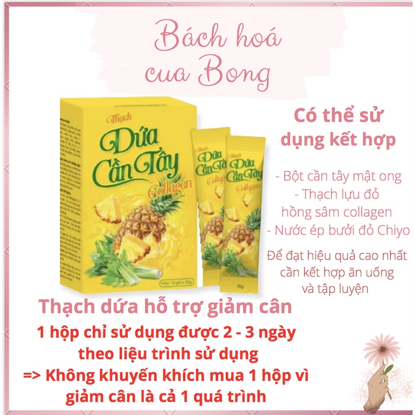Combo 3 hộp thạch dứa giảm cân chính hãng date mới