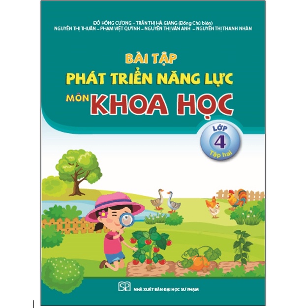 Sách - Combo Bài tập phát triển năng lực học sinh môn Khoa học lớp 4 (Tập 1+Tập 2)