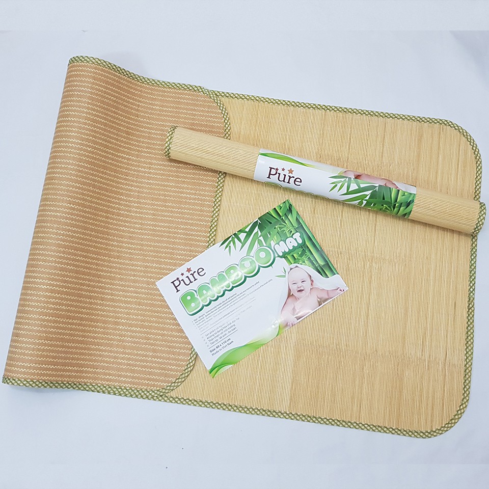 Chiếu Tre Bamboo Điều Hòa Cho Bé, Chiếu Tre Sợi Tăm Siêu Mát và An Toàn - Hàng Việt Nam