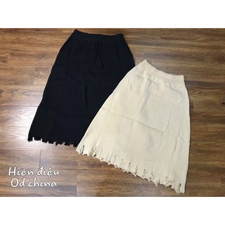 [Hàng quảng châu 100%] chân váy midi len,có ảnh thật.