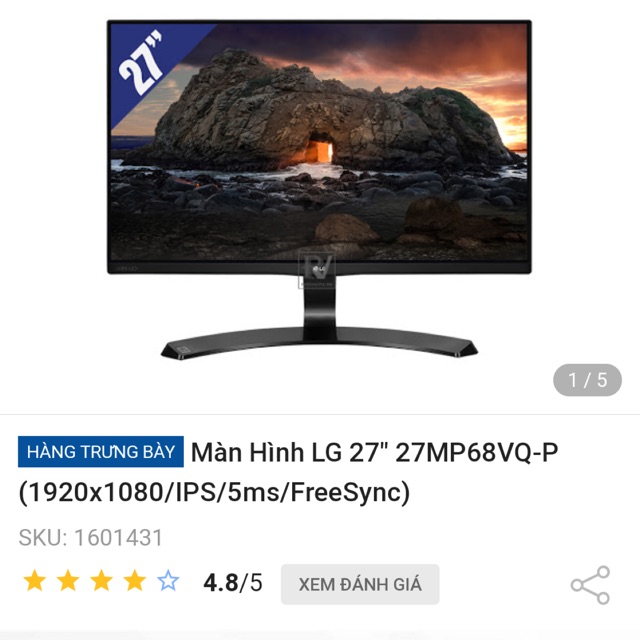 Màn Hình LG 27inch 27MP68VQ-P