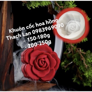 Khuôn trung thu dạng cốc hình hoa hồng  C5 (có cỡ 150g và 200g)