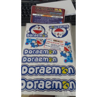 Sticker Doraemon đổ nổi