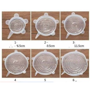 Bộ 6 cái silicon bịt thức ăn