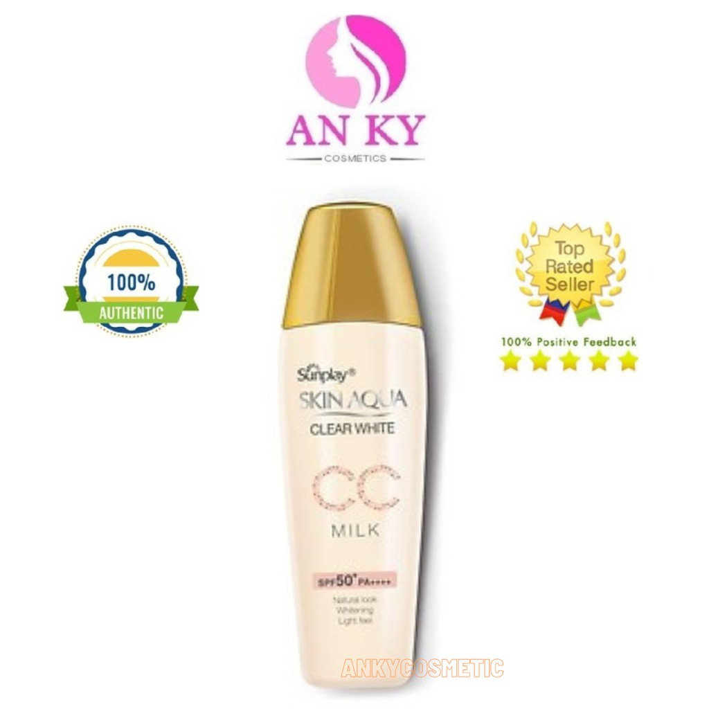 Sữa Chống Nắng Tạo Nền Trắng Mịn Sunplay Skin Aqua Clear White CC Milk 25g