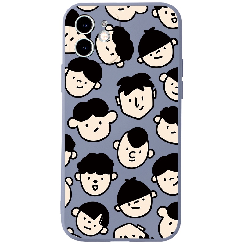 Ốp lưng JURSUE hoạt hình cặp đôi dễ thương đẹp cho iPhone 13 12 11 Pro Max SE 2020 X XR XS ip 8 7 6 6S Plus kute Y177