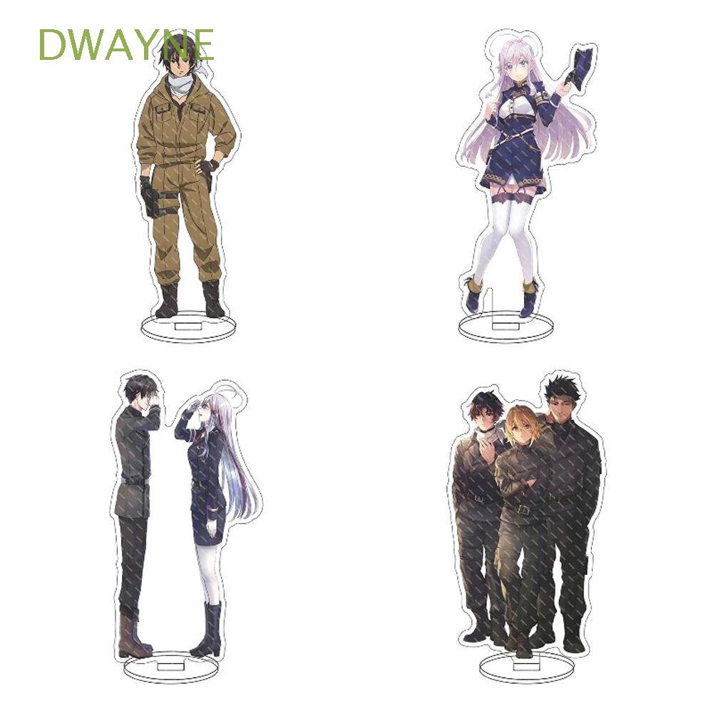 Mô hình nhân vật anime bằng acrylic 86 Eighty Six hai mặt đứng trang trí bàn làm việc