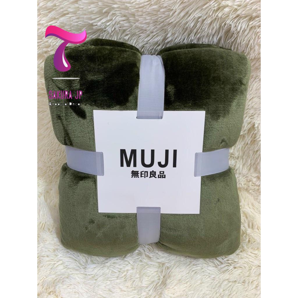 Chăn Lông Tuyết Muji 2 Lớp Siêu Mềm Mịn Xuất Nhật  MềnTuyết Nhung BLANKET Lông Thỏ Nhập Khẩu Sakura JP