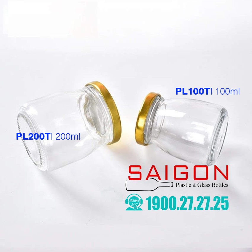 10 Hũ Thủy Tinh Nắp Vặn 100ml | 200ml