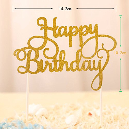 Phụ kiện cắm trang trí bánh sinh nhật hình chữ Happy Birthday