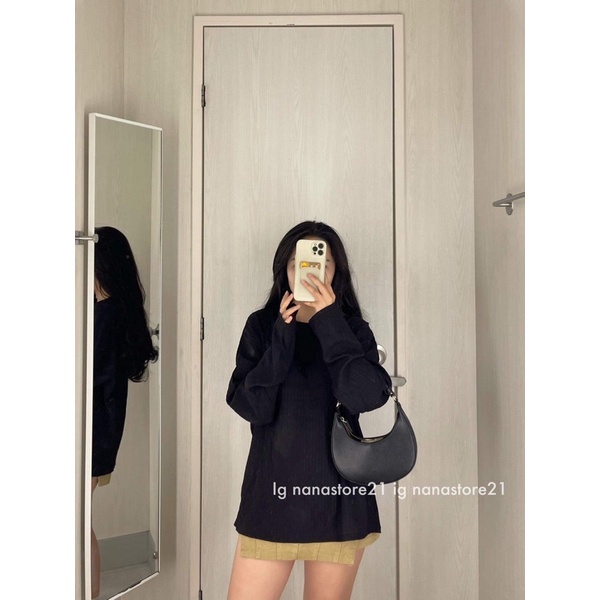 Áo voan nhăn dài tay form rộng Nana21 Nanastore21