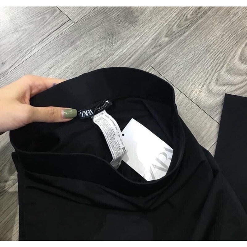 Quần legging dài nữ ZA.Ra cạp cao gen bụng chất liệu cotton cao cấp