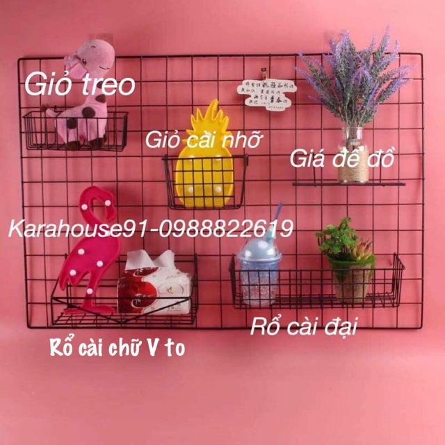 LƯỚI TRANG TRÍ, GIỎ SẮT TREO LƯỚI : GIỎ TREO, GIÁ  ĐỂ ĐỒ , DECOR,  RỔ CÀI LƯỚI ... ĐẠO CỤ CHỤP ẢNH SỐNG ẢO SIÊU XINK