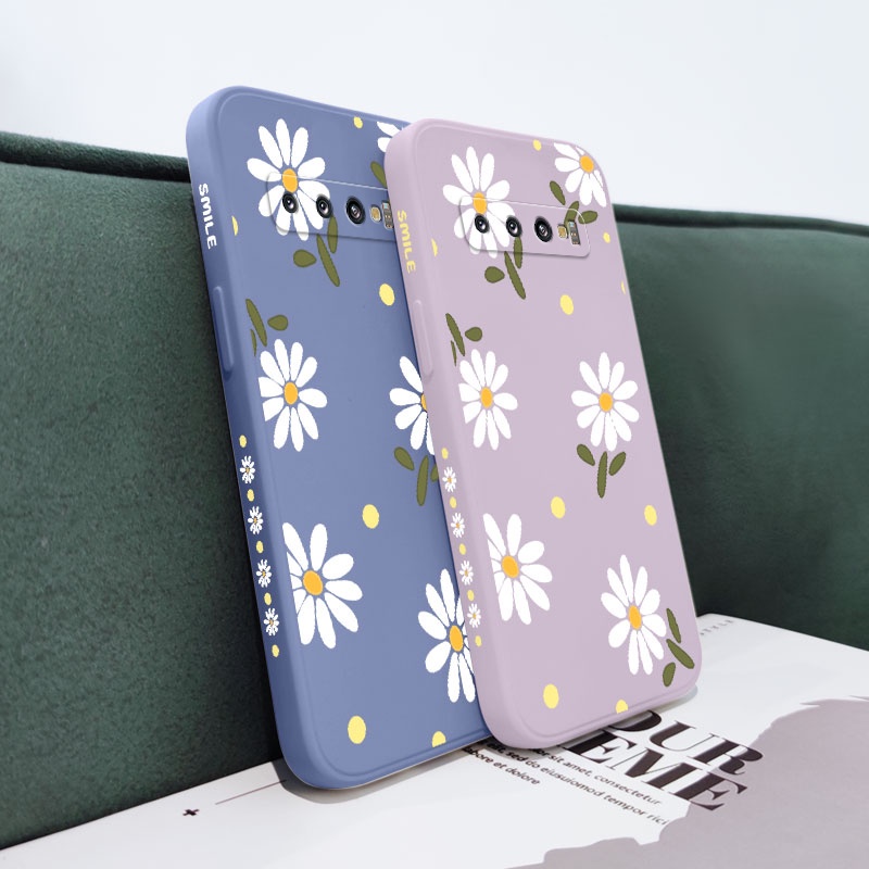 Ốp Điện Thoại Mềm Họa Tiết Hoa Cúc Sáng Tạo Cho Samsung Galaxy S10 S10E Plus S9 Plus