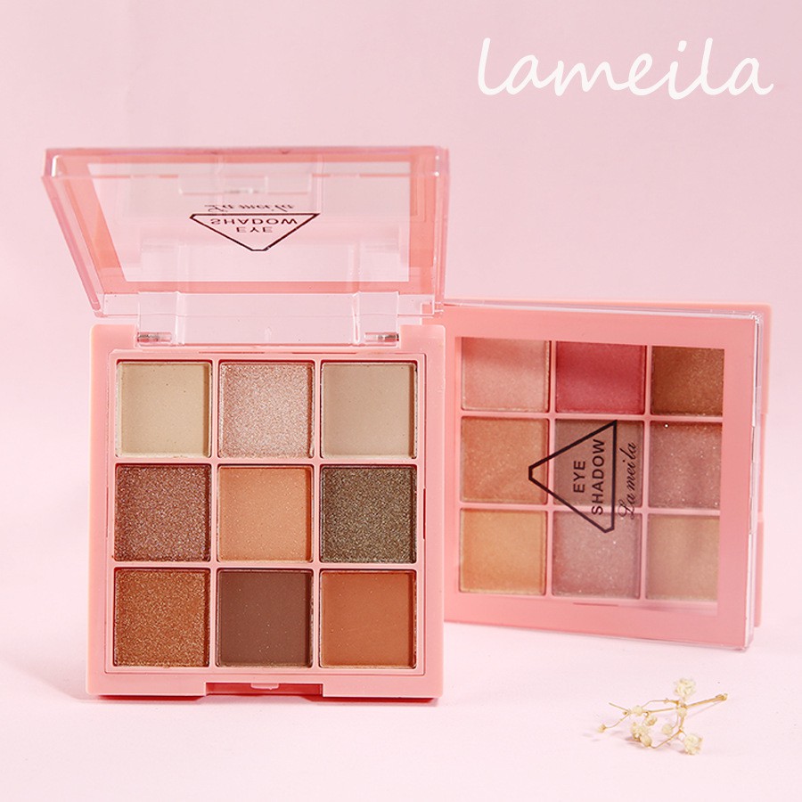 Bảng phấn mắt Lameila Eye Shadow tông cam đất cam đào P0137