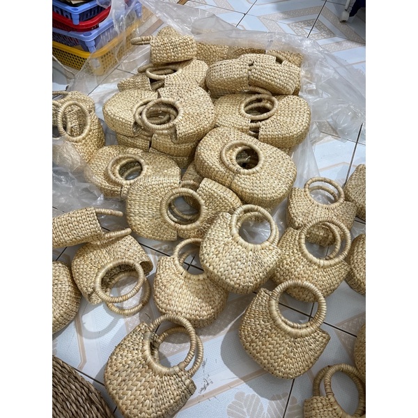 Sỉ lẻ giỏ đan lục bình 10x16cm