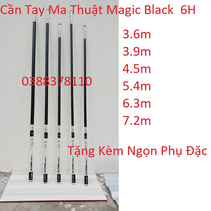 Cần Câu Tay Ma Thuật Magic Black  6H, Tặng Kèm Ngọn Phụ Đặc - CT24