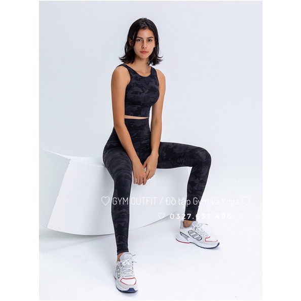 Áo Tập Gym Yoga Có Sẵn Mút Lót- Áo Lót Thể Thao Cao Cấp Lululemon Stronger As One Longline