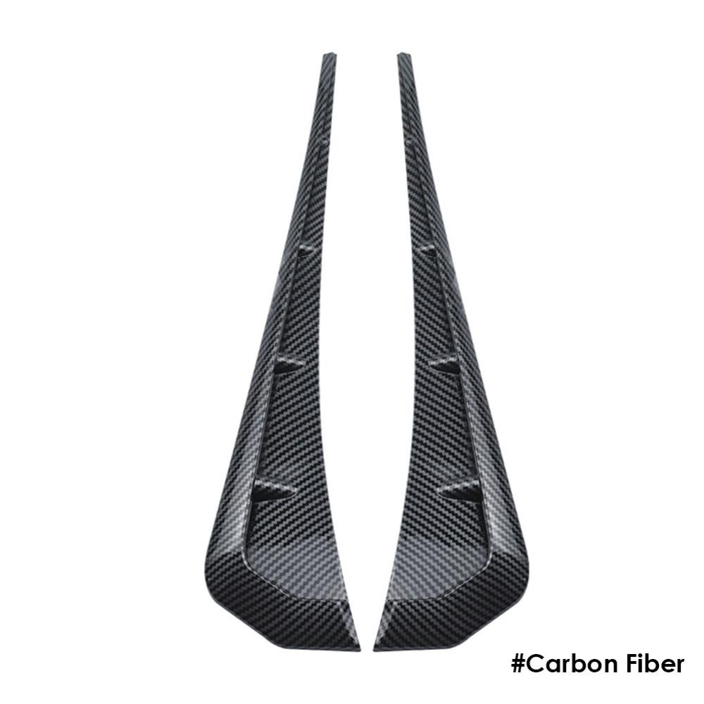 FENDER 1 Cặp Miếng Dán Trang Trí Lỗ Thông Gió Xe Hơi I6Y8 Bằng Sợi Carbon